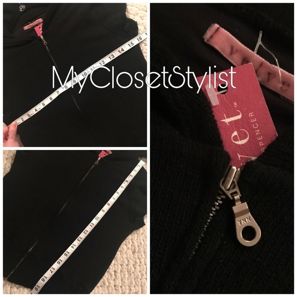 VELVET Cashmere Hoodie MOD Zip Hooded Jacket NWT - Picture 6 of 7